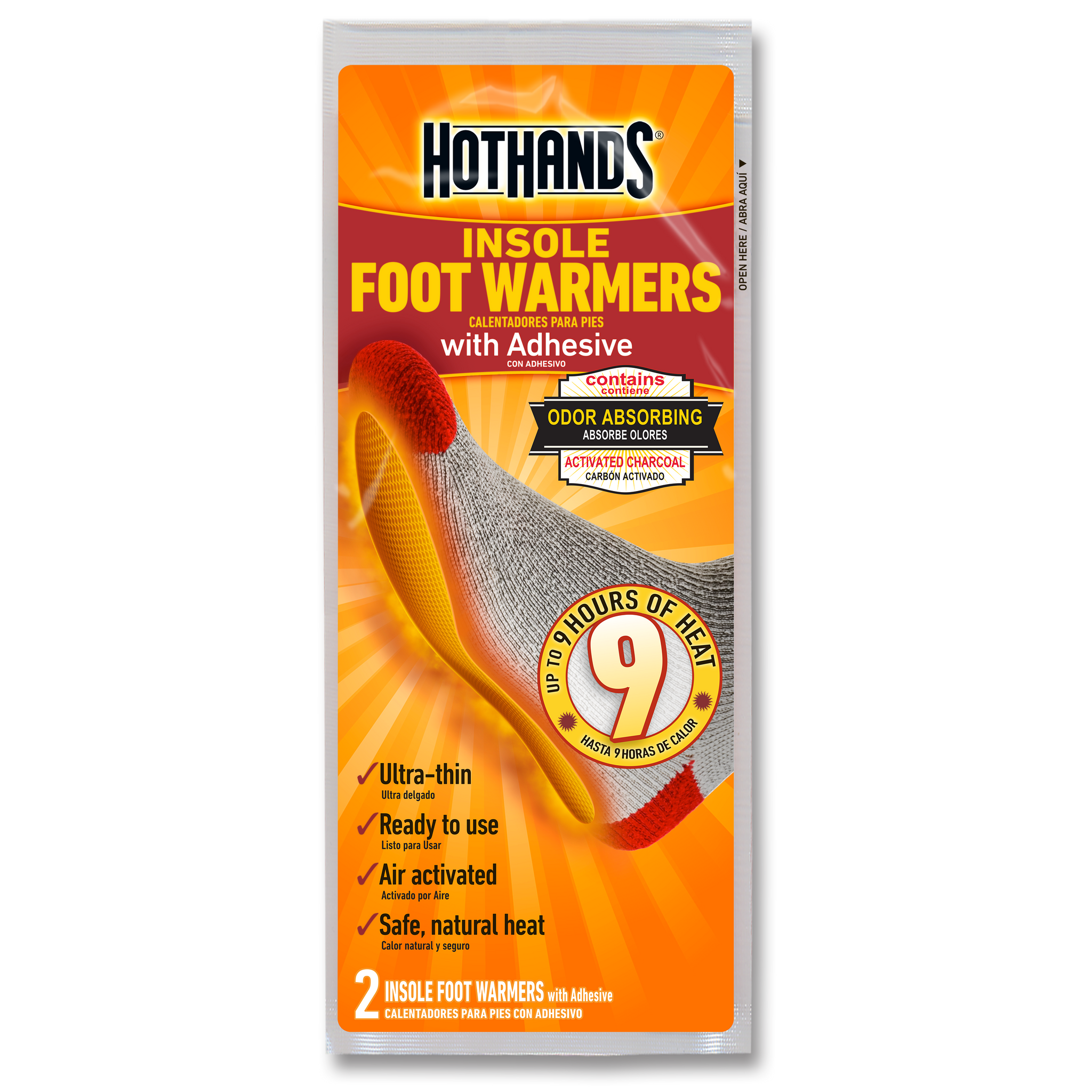 HotHands Insole Foot Warmers with Adhesive | HotHands Direct - hot hands foot warmers, hot hands shoe insoles, hot hands instant insole foot warmers
