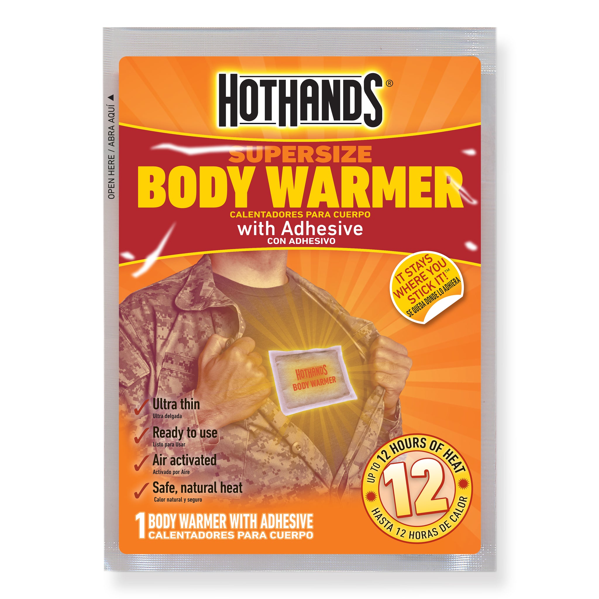 HotHands Body Warmer with Adhesive
