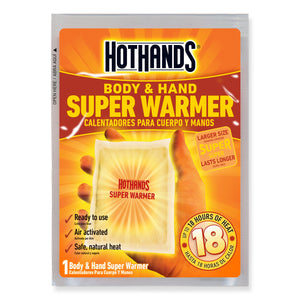 HotHands Body and Hand Super Warmer | HotHands Direct - Hot Hands hand warmers 18 hours, Hot Hands hand and body warmers, extra large hand warmers