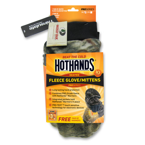 Hothands Heated Mittens - M/L, XL - Camo Color | HotHands Direct - womens hand warmer gloves, ladies hand warmers, hand warmers in gloves, mens hand warmer gloves